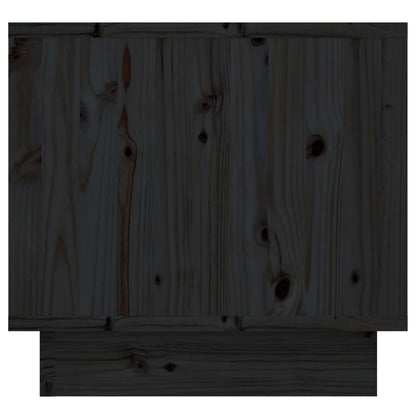 vidaXL Nachttische 2 Stk. Schwarz 35x34x32 cm Massivholz Kiefer
