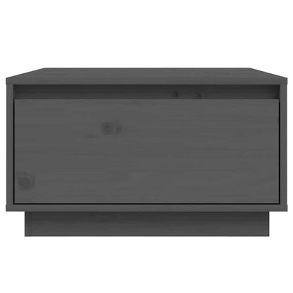 vidaXL Couchtisch Grau 55x56x32 cm Massivholz Kiefer