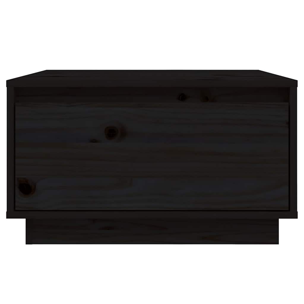 vidaXL Couchtisch Schwarz 55x56x32 cm Massivholz Kiefer