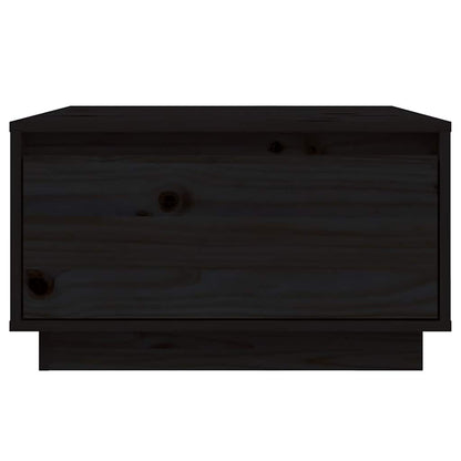 vidaXL Couchtisch Schwarz 55x56x32 cm Massivholz Kiefer