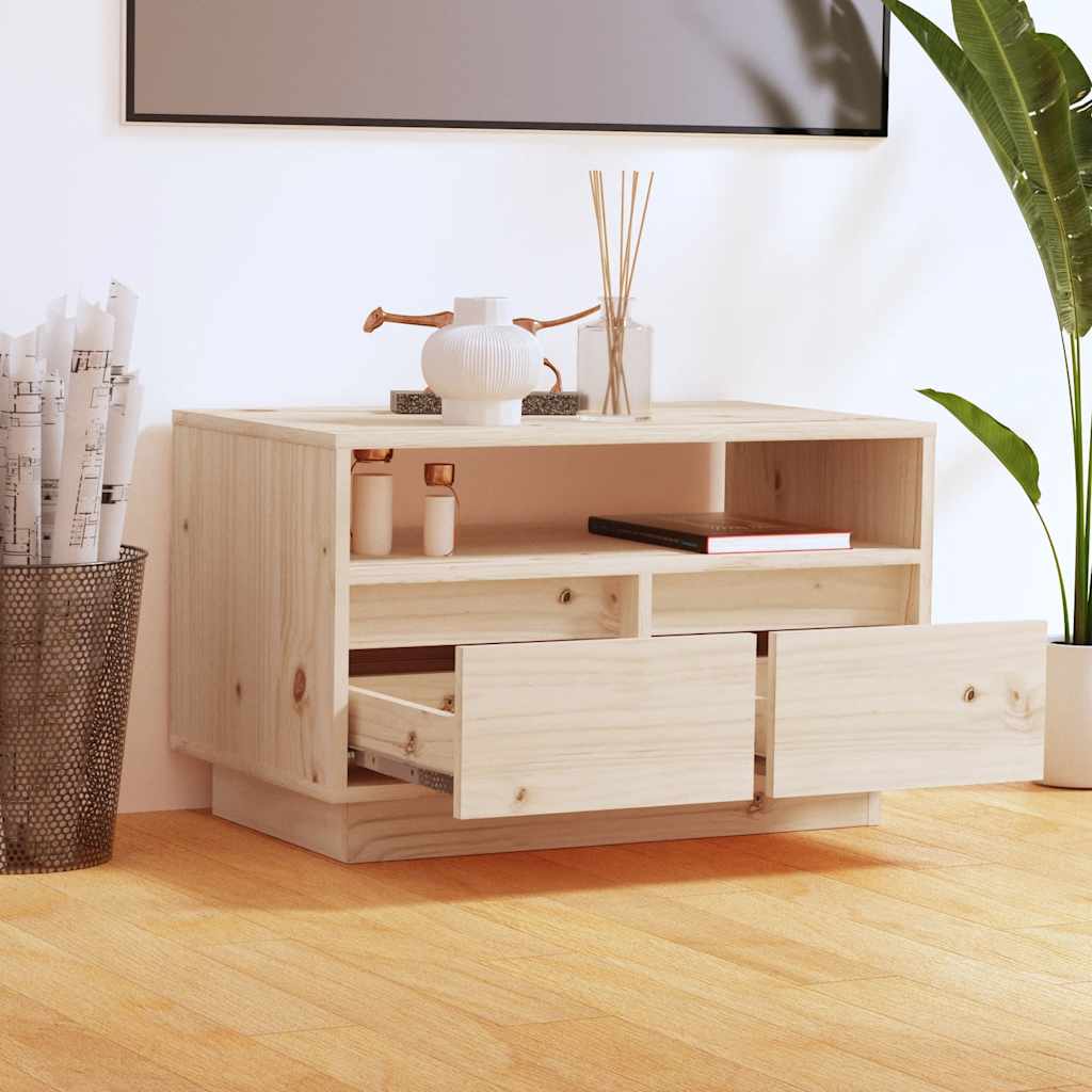 vidaXL Meuble TV 60x35x37 cm Bois de pin massif