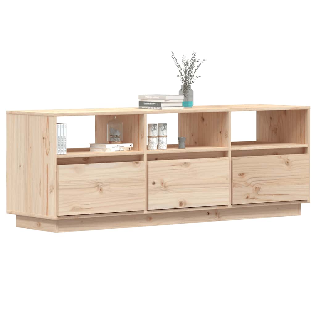 vidaXL TV-Schrank 140x37x50 cm Massivholz Kiefer