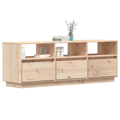 vidaXL TV-Schrank 140x37x50 cm Massivholz Kiefer