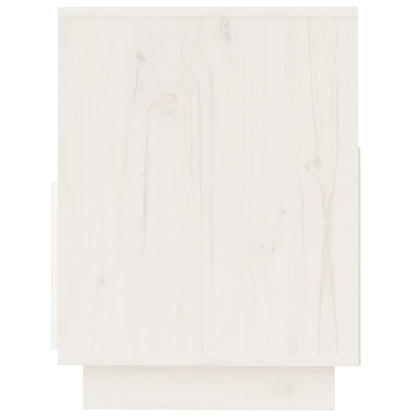 vidaXL TV-Schrank Weiß 140x37x50 cm Massivholz Kiefer