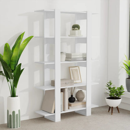 vidaXL Bücherregal/Raumteiler Weiß 100×30×160 cm