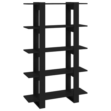 vidaXL Bücherregal/Raumteiler Schwarz 100x30x160 cm