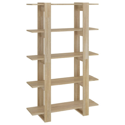 vidaXL Bücherregal/Raumteiler Sonoma-Eiche 100×30×160 cm