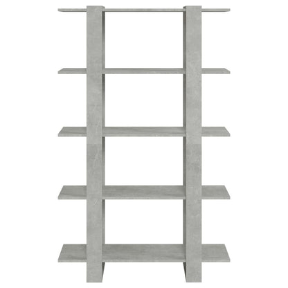 vidaXL Bücherregal/Raumteiler Betongrau 100x30x160 cm