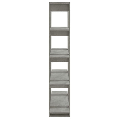 vidaXL Bücherregal/Raumteiler Betongrau 100x30x160 cm