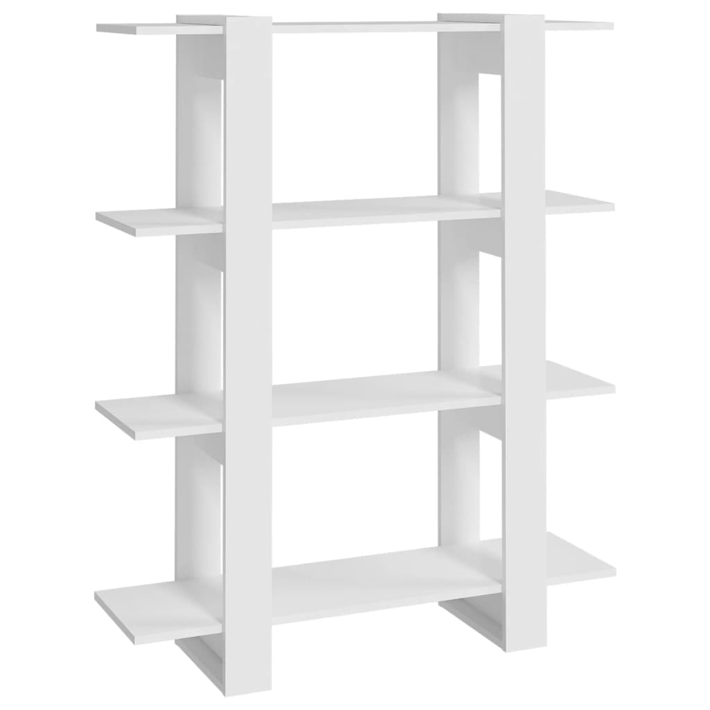vidaXL Étagère/Séparateur de pièce Blanc 100x30x123,5 cm