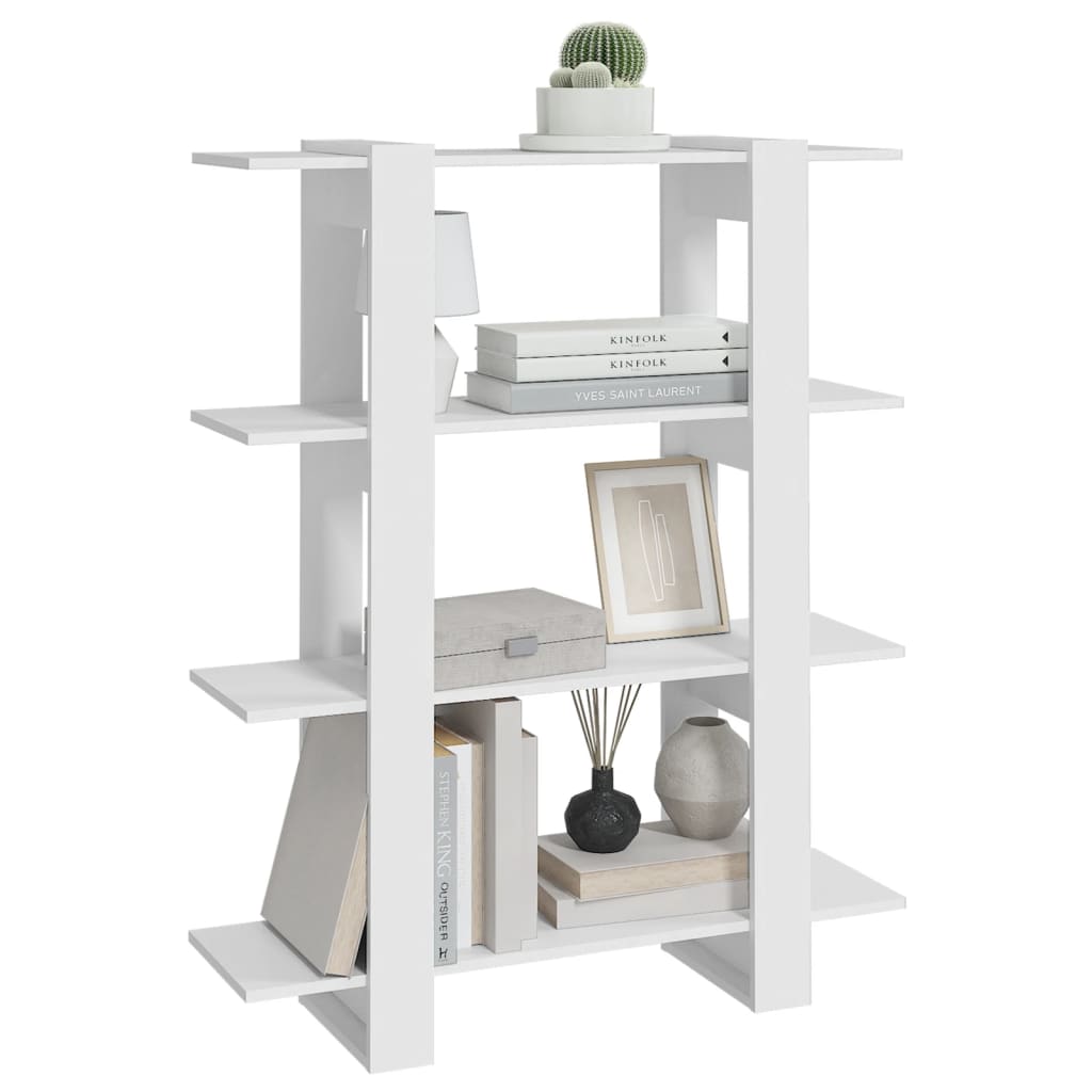 vidaXL Étagère/Séparateur de pièce Blanc 100x30x123,5 cm