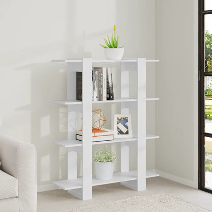 vidaXL Étagère/Séparateur de pièce Blanc 100x30x123,5 cm