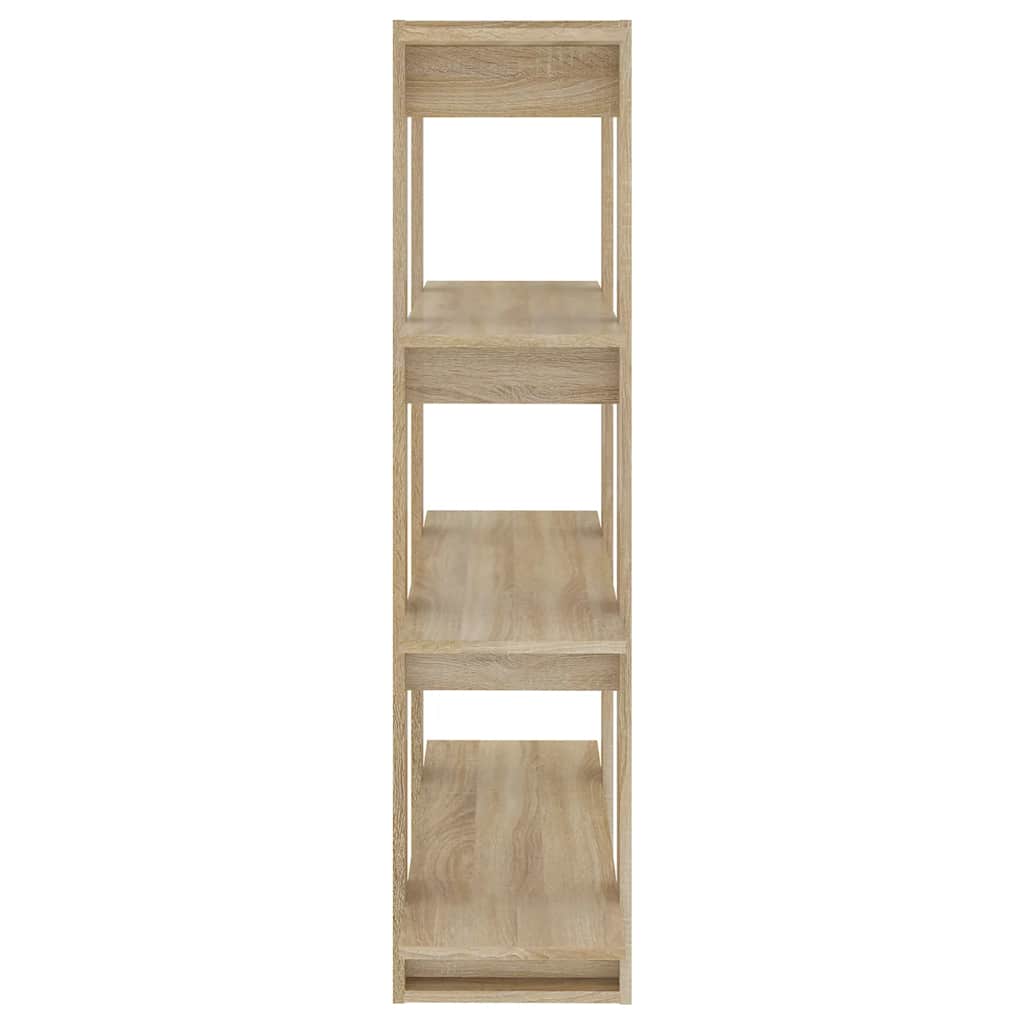 vidaXL Bücherregal/Raumteiler Sonoma-Eiche 100x30x123,5 cm
