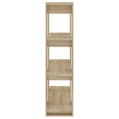 vidaXL Bücherregal/Raumteiler Sonoma-Eiche 100x30x123,5 cm