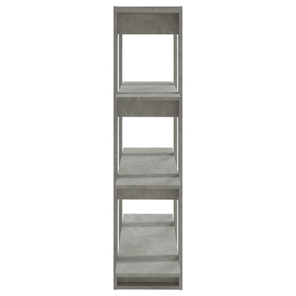 vidaXL Bücherregal/Raumteiler Betongrau 100x30x123,5 cm