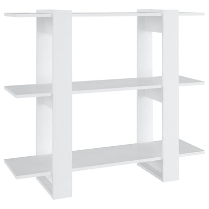 vidaXL Bücherregal/Raumteiler Weiß 100×30×87 cm