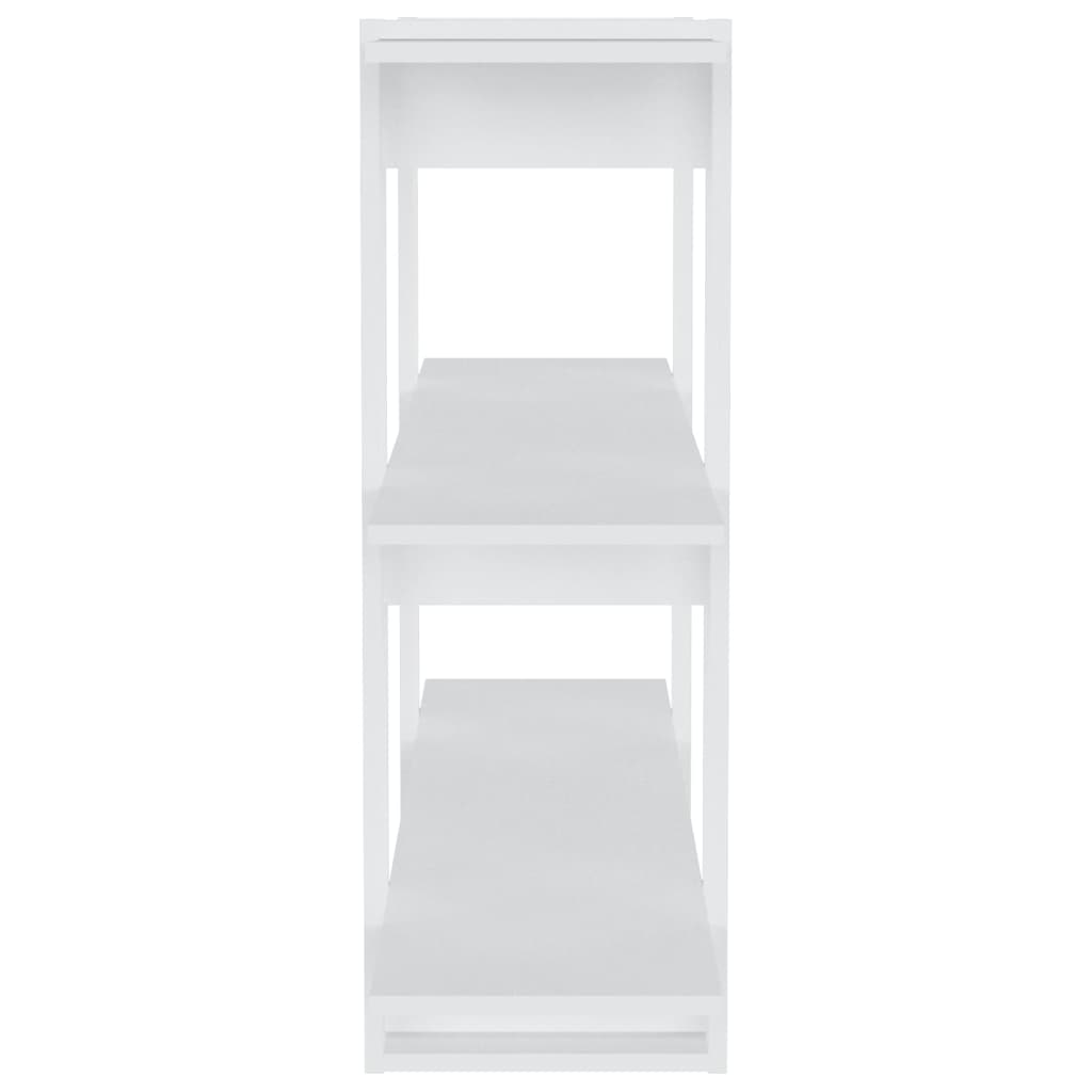 vidaXL Bücherregal/Raumteiler Weiß 100×30×87 cm
