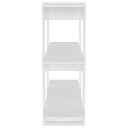 vidaXL Bücherregal/Raumteiler Weiß 100×30×87 cm