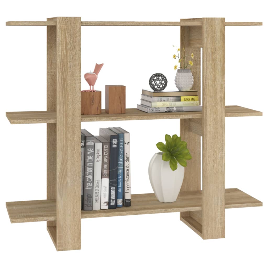 vidaXL Bibliothèque/séparateur de pièce Chêne Sonoma 100x30x87 cm