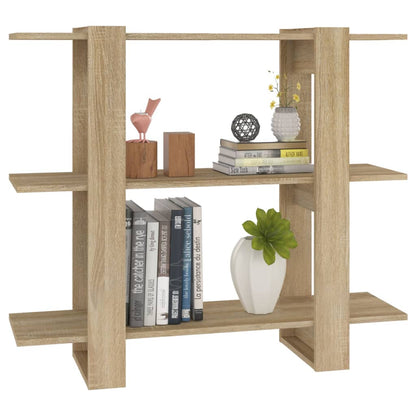 vidaXL Bibliothèque/séparateur de pièce Chêne Sonoma 100x30x87 cm