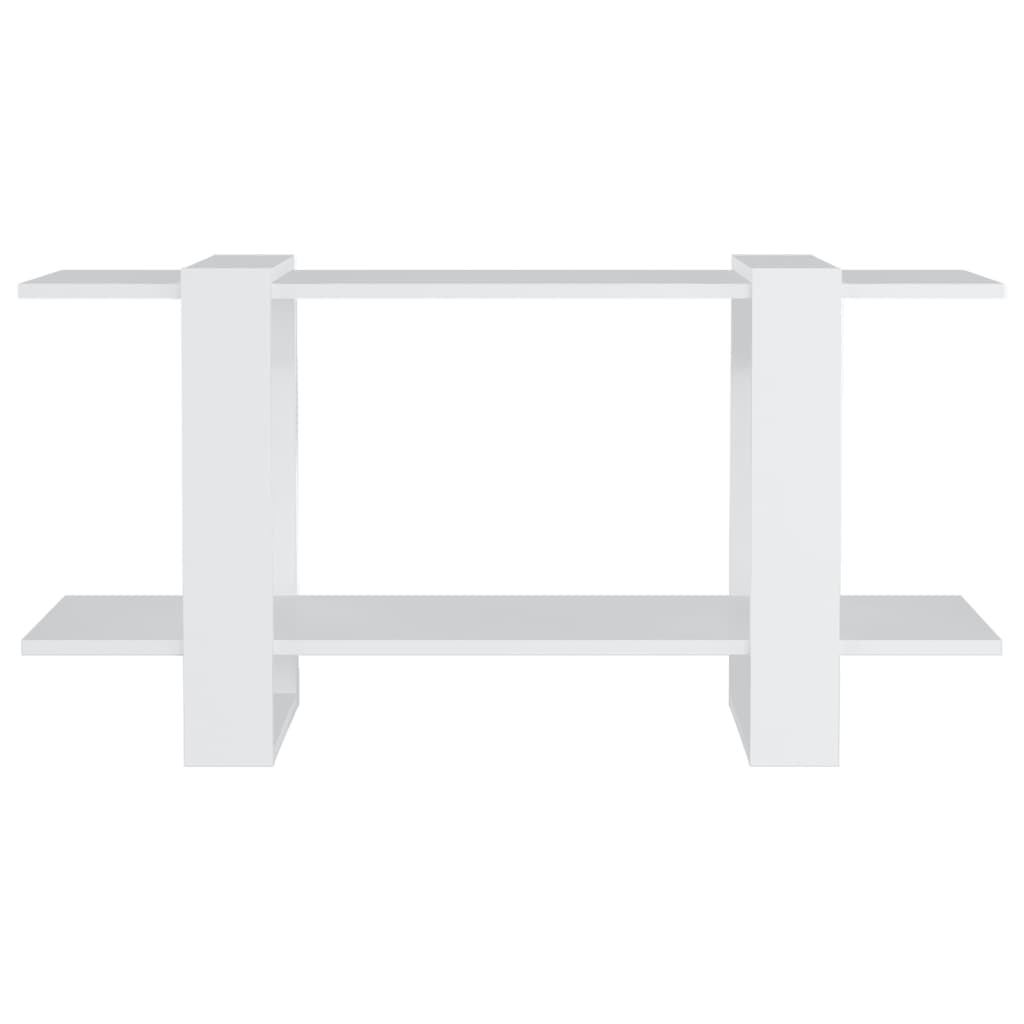 vidaXL Bibliothèque blanche 100x30x51 cm Aggloméré