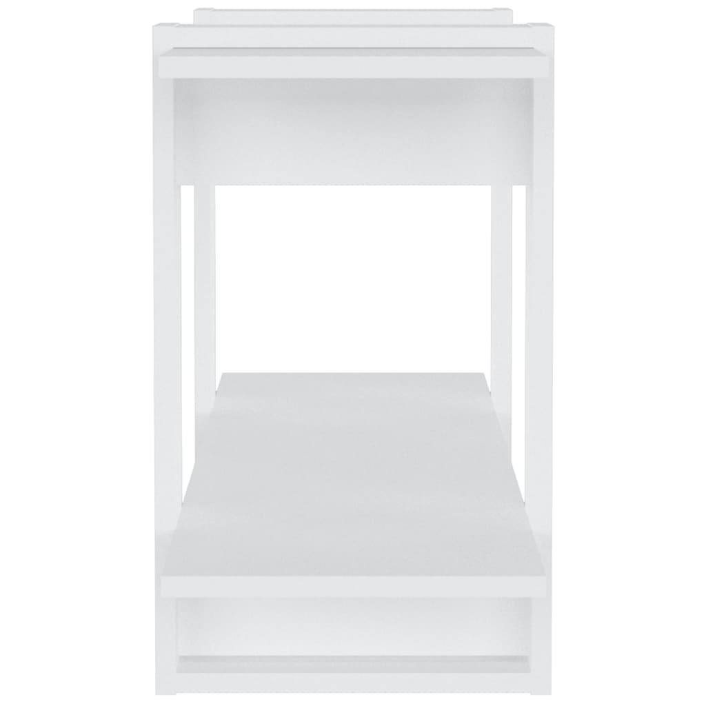 vidaXL Bibliothèque blanche 100x30x51 cm Aggloméré