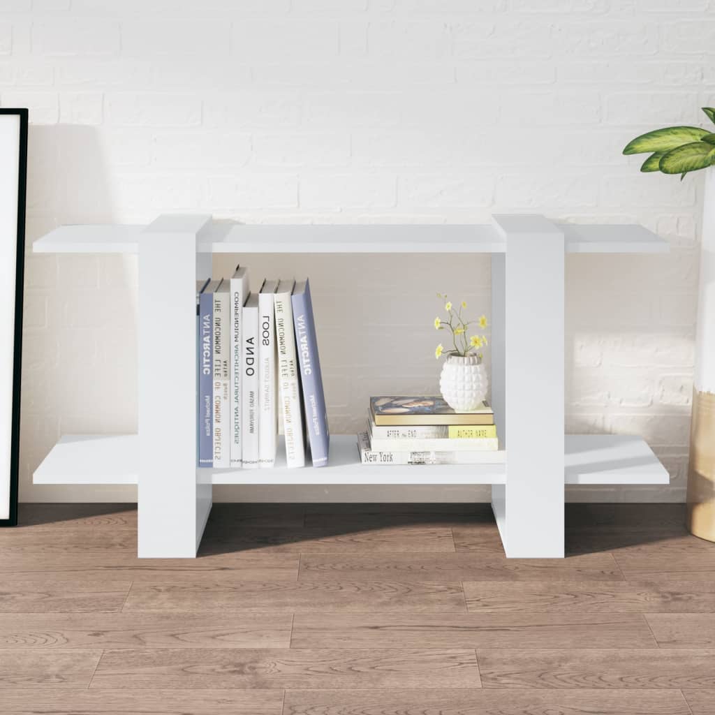 vidaXL Bibliothèque blanche 100x30x51 cm Aggloméré