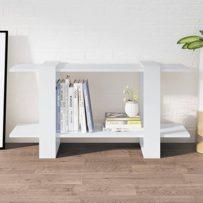 vidaXL Bibliothèque blanche 100x30x51 cm Aggloméré