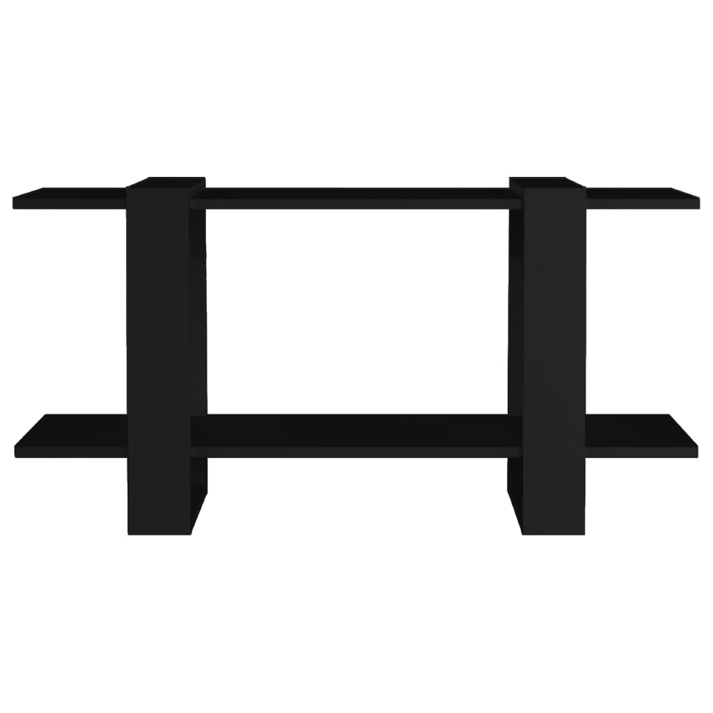 vidaXL Bibliothèque noire 100x30x51 cm Bois d'ingénierie
