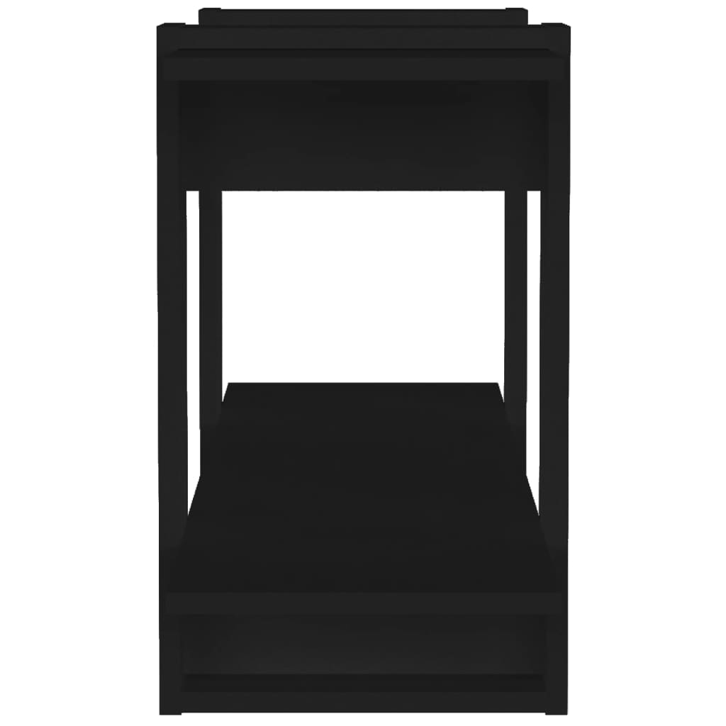 vidaXL Bibliothèque noire 100x30x51 cm Bois d'ingénierie