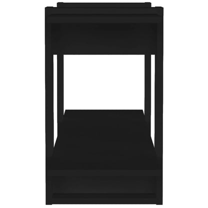 vidaXL Bibliothèque noire 100x30x51 cm Bois d'ingénierie