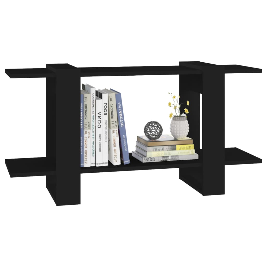 vidaXL Bibliothèque noire 100x30x51 cm Bois d'ingénierie