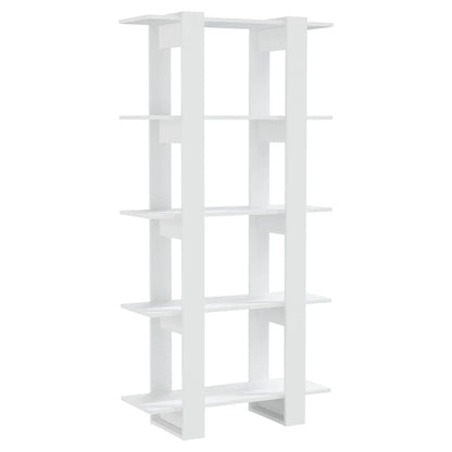 vidaXL Bibliothèque/Séparateur de pièce Blanc 80x30x160 cm Bois d'ingénierie