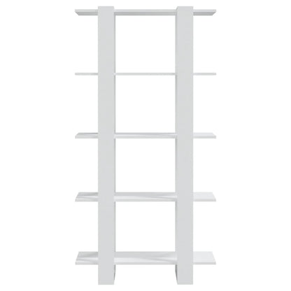 vidaXL Bibliothèque/Séparateur de pièce Blanc 80x30x160 cm Bois d'ingénierie