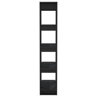 vidaXL Bibliothèque/Séparateur de pièce Noir 80x30x160 cm Bois d'ingénierie