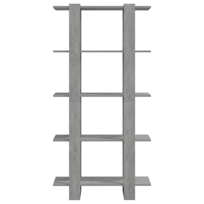 vidaXL Étagère/Séparateur de pièce gris béton 80x30x160 cm en bois d'ingénierie