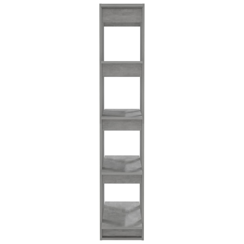 vidaXL Étagère/Séparateur de pièce gris béton 80x30x160 cm en bois d'ingénierie