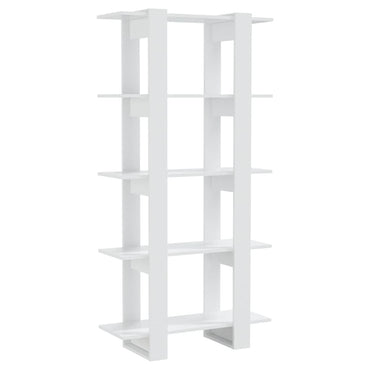 vidaXL Bibliothèque/Séparateur de pièce Blanc brillant 80x30x160 cm