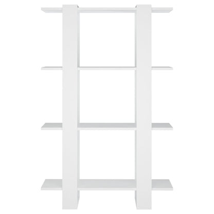 vidaXL Bücherregal/Raumteiler Weiß 80x30x123,5 cm