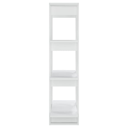 vidaXL Bücherregal/Raumteiler Weiß 80x30x123,5 cm