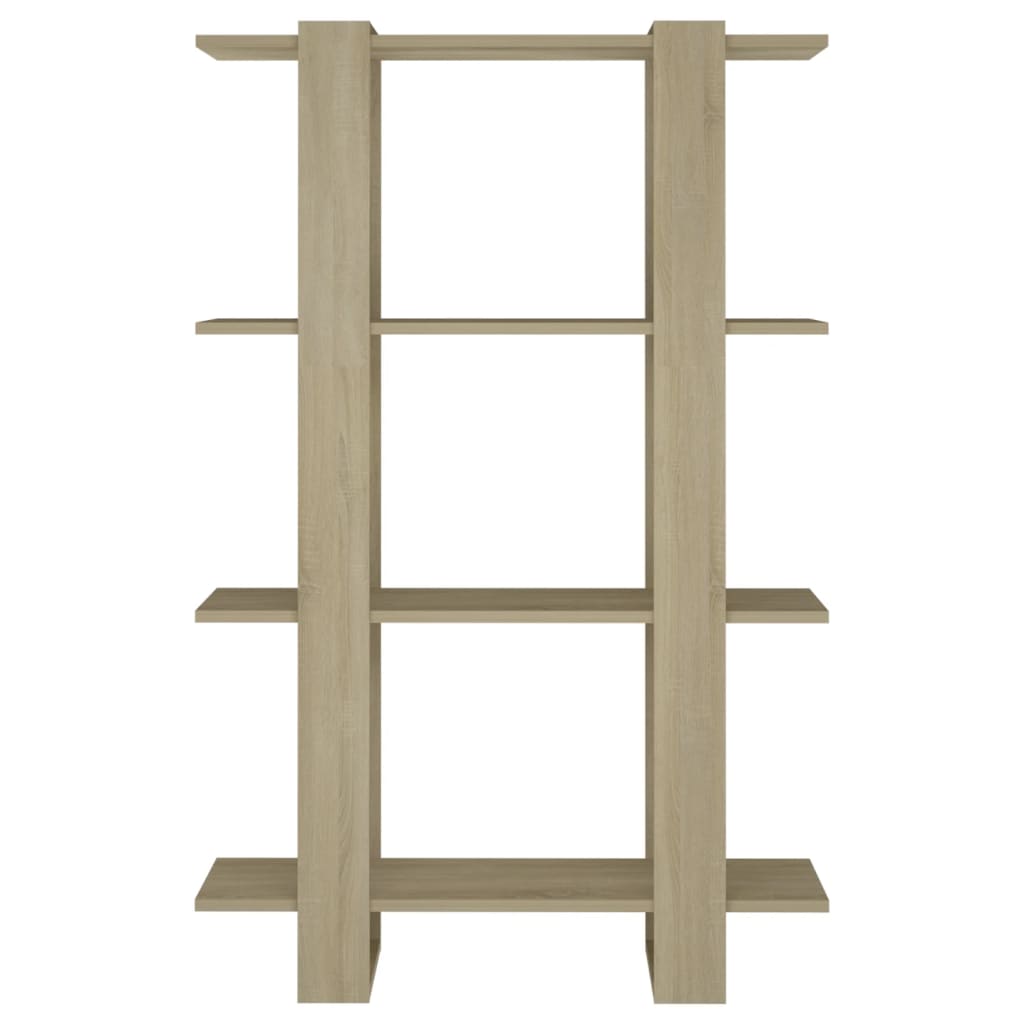 Bücherregal/Raumteiler Sonoma-Eiche 80x30x123,5 cm