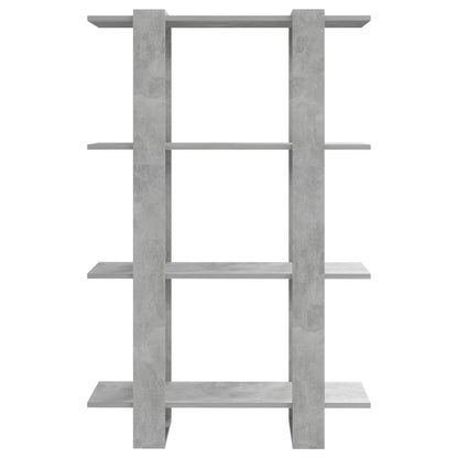 vidaXL Bücherregal/Raumteiler Betongrau 80x30x123,5 cm