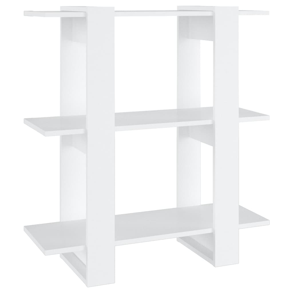 vidaXL Bücherregal/Raumteiler Weiß 80x30x87 cm