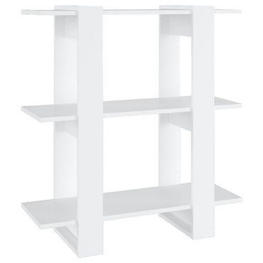 vidaXL Bücherregal/Raumteiler Weiß 80x30x87 cm