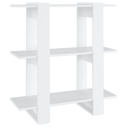 vidaXL Bücherregal/Raumteiler Weiß 80x30x87 cm