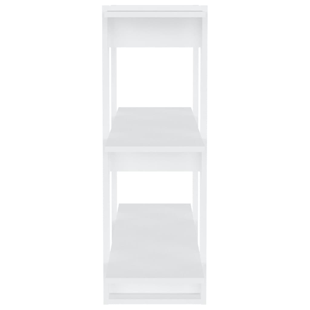 vidaXL Bücherregal/Raumteiler Weiß 80x30x87 cm