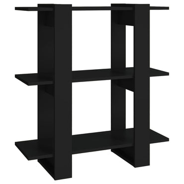 vidaXL Bücherregal/Raumteiler Schwarz 80x30x87 cm