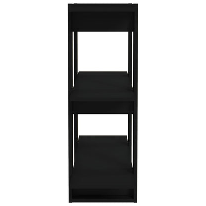 vidaXL Bücherregal/Raumteiler Schwarz 80x30x87 cm