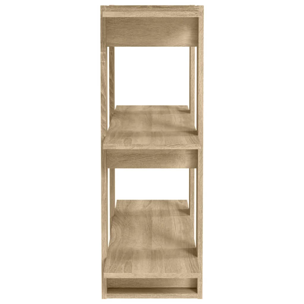 vidaXL Bücherregal/Raumteiler Sonoma-Eiche 80x30x87 cm