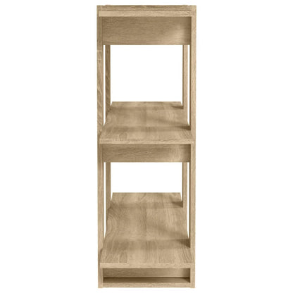vidaXL Bücherregal/Raumteiler Sonoma-Eiche 80x30x87 cm